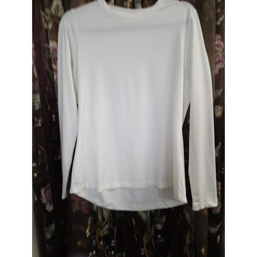 Peter Millar Vinyasa Womens Performance White Long Sleeve Size Medium - Picture 8 of 14
